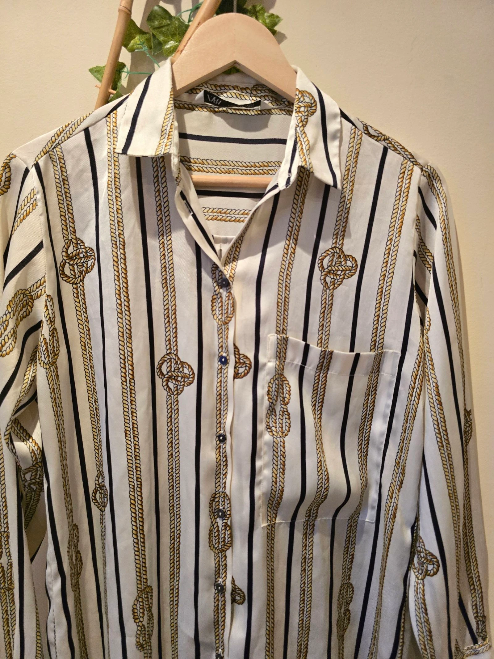 Oversized shirt in zeemansstijl met knopen van Zara-maat S – photo 3